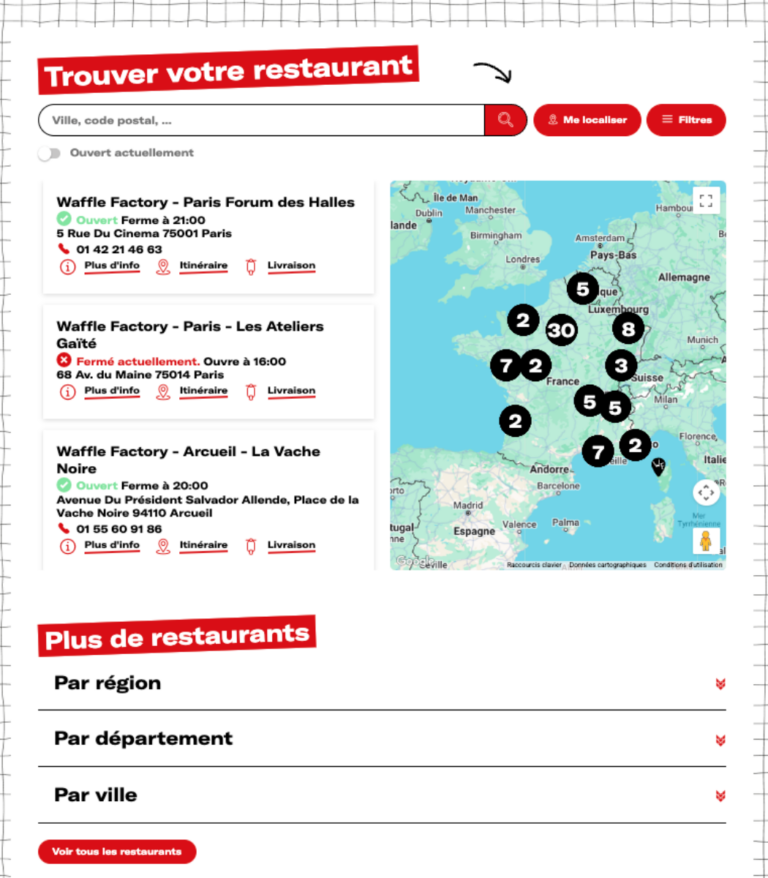 Store Locator Waffle