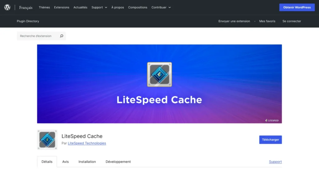 Plugins cache WordPress - LiteSpeed Cache