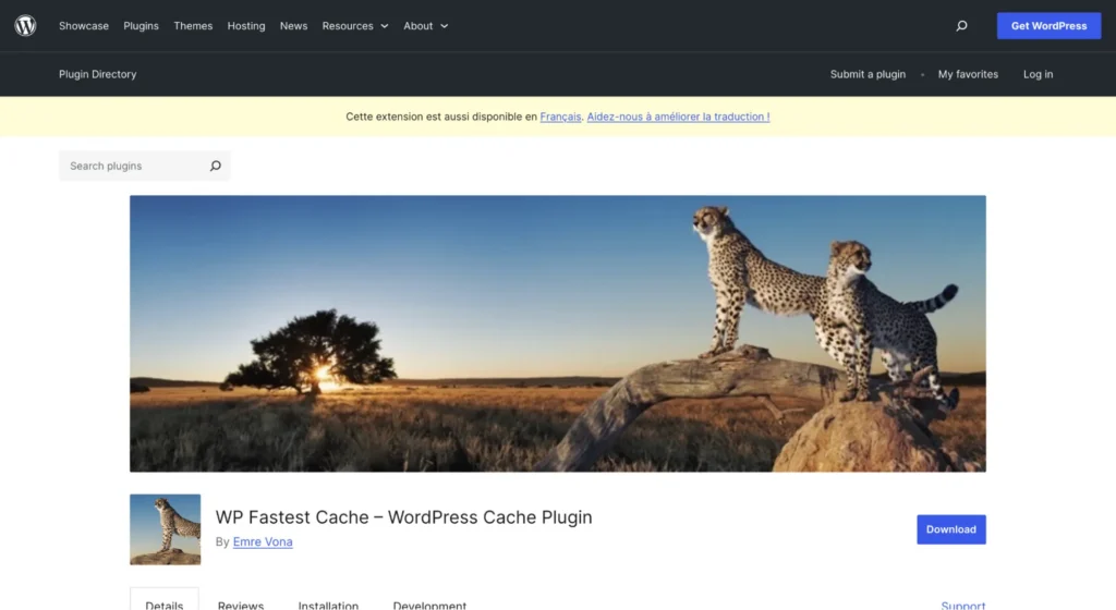 Plugins cache WordPress - WP Fastest Cache