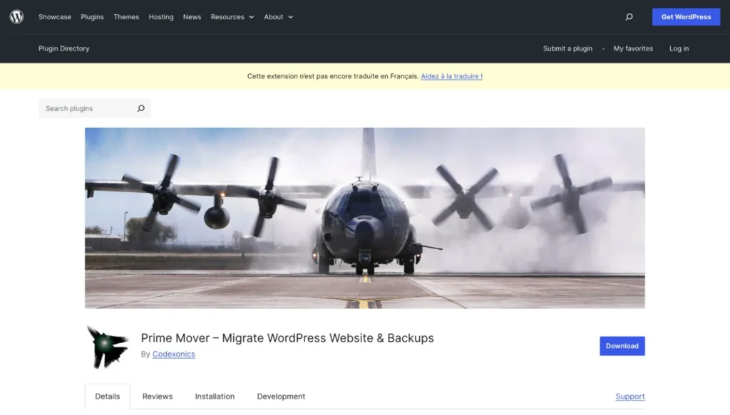 Plugins de migration WordPress - Prime Mover