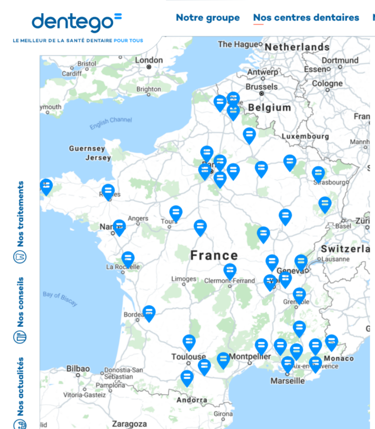 Dentego Store Locator
