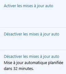 Mise à jour Auto Extensions