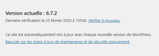 Mise à jour pas Automatique