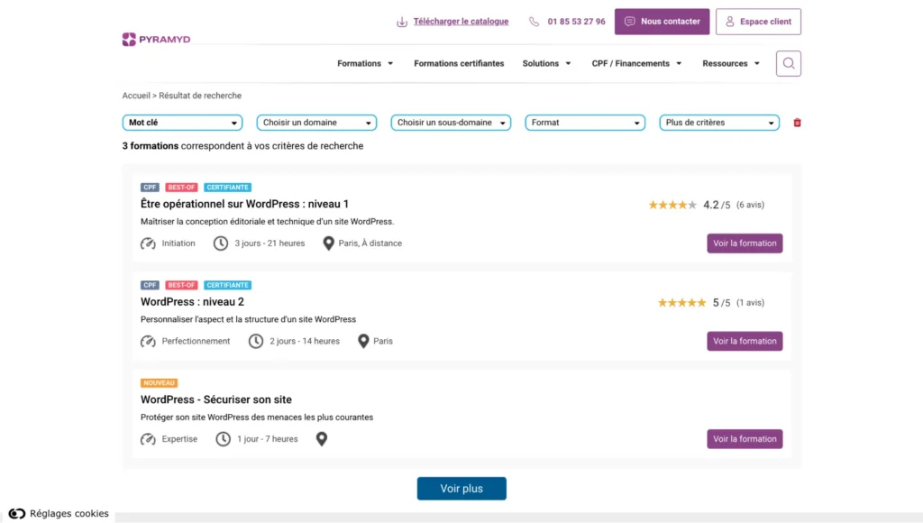 Formation WordPress Pyramyd