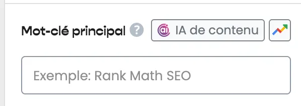 Requete cible RankMath