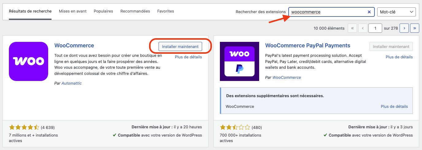 Ajouter plugin repertoire officiel