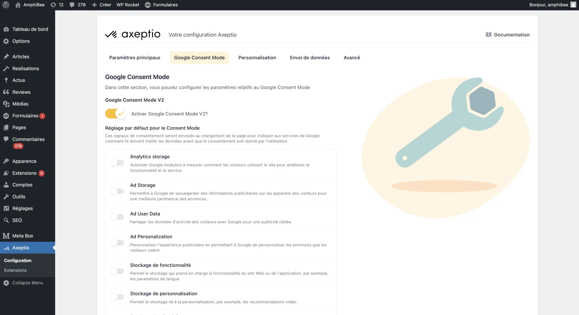 Axeptio Admin Desktop 1