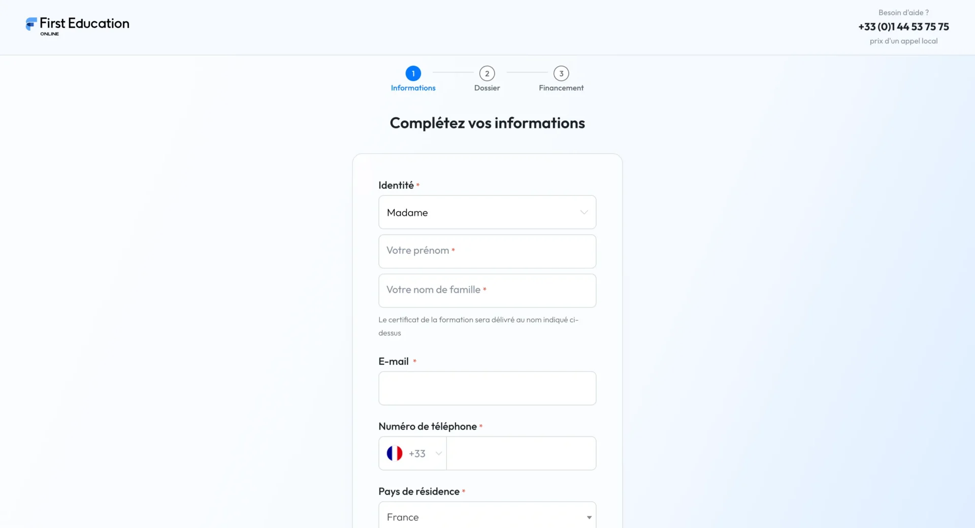 First Education Online Desktop 1