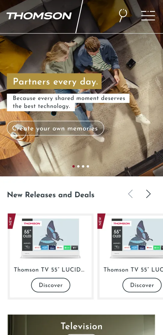 Responsive MyThomson