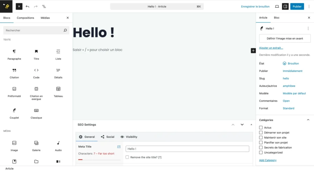 Full Site Editing avec Gutenberg