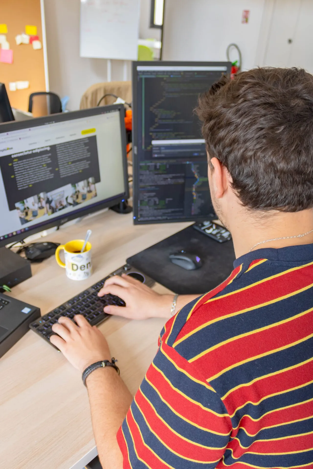 En cours de développement de site web