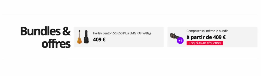 Exemple Mise en avant de lots