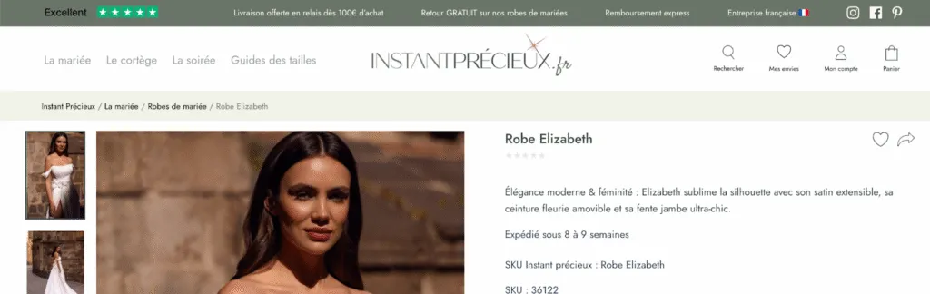 Exemple livraison offerte