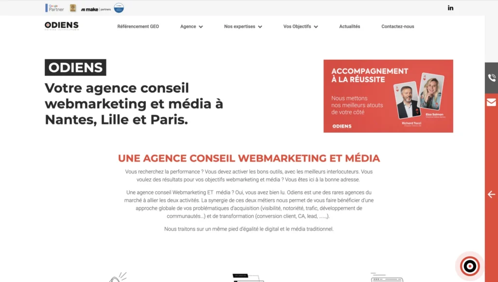 Odiens - Agence SEO WordPress