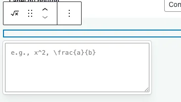 WordPress 6.9 Bloc Math