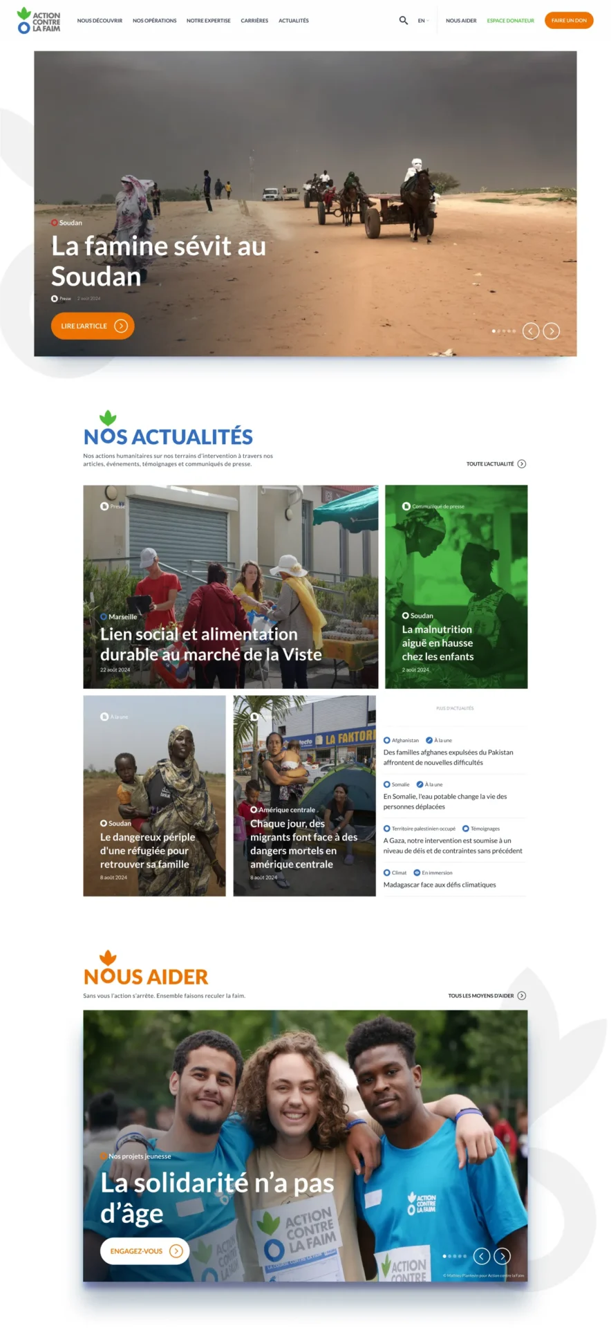 Action Contre la Faim - Mobile