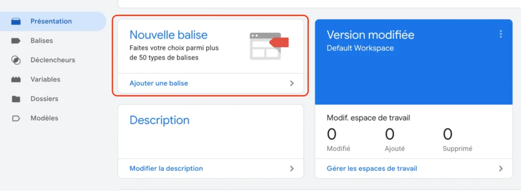 Installer GTM sur WordPress - Créer une nouvelle balise