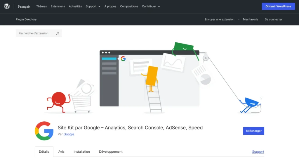 Installer GTM sur WordPress - Plugin Site Kit par Google