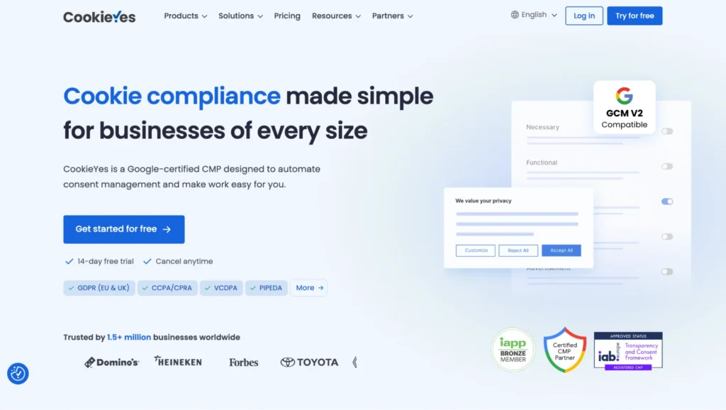 Plugin Cookies - CookiesYes
