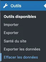 RGPD WordPress - Effacer les données