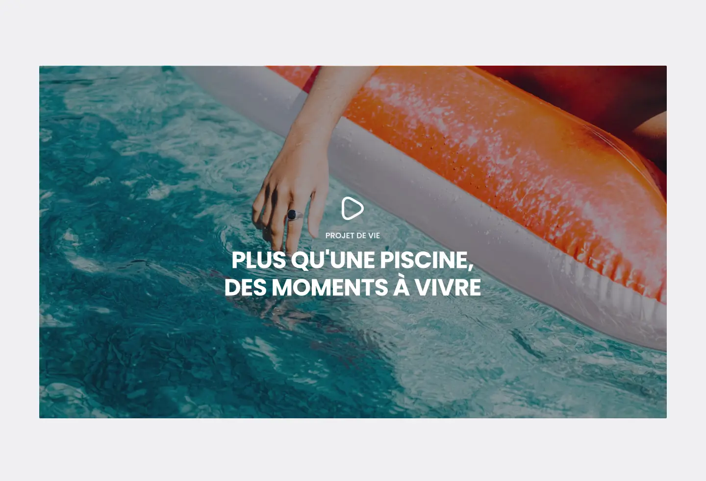 Alliance Piscines - Bloc vidéo du nouveau site
