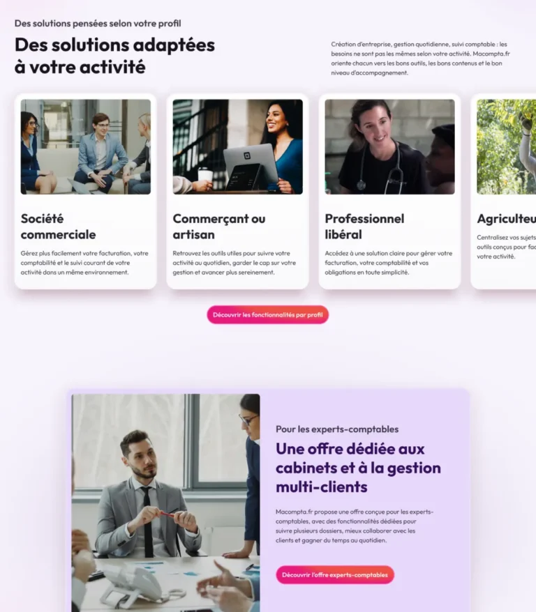 MaCompta - Listing des différentes solutions
