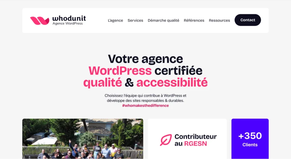 Agence création de site web - Whodunit