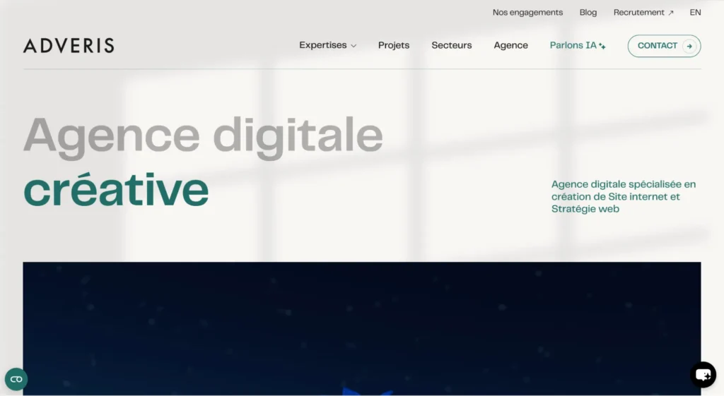 Agence de création de site vitrine - Adveris
