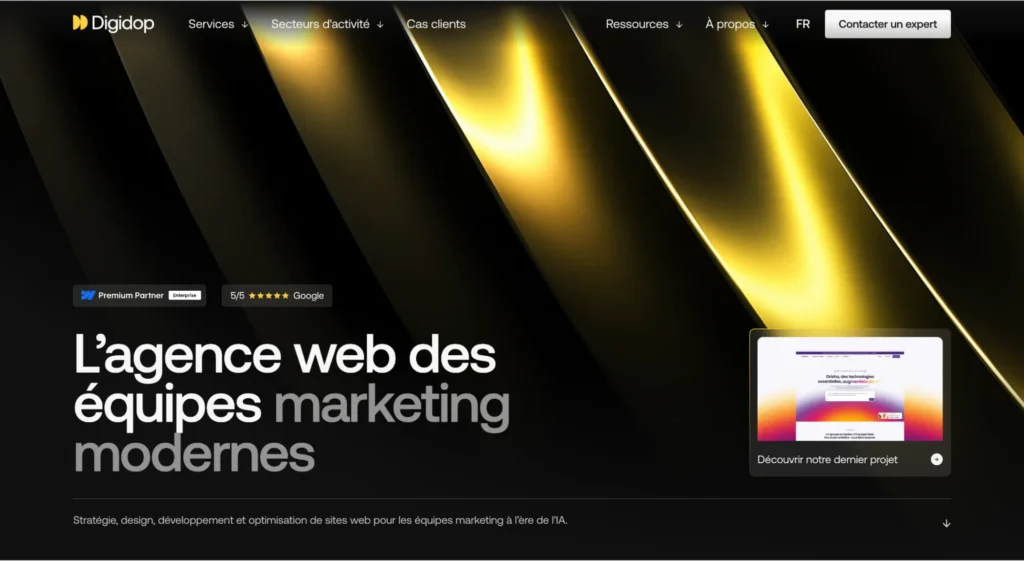 Agence de création de site vitrine - Digidop
