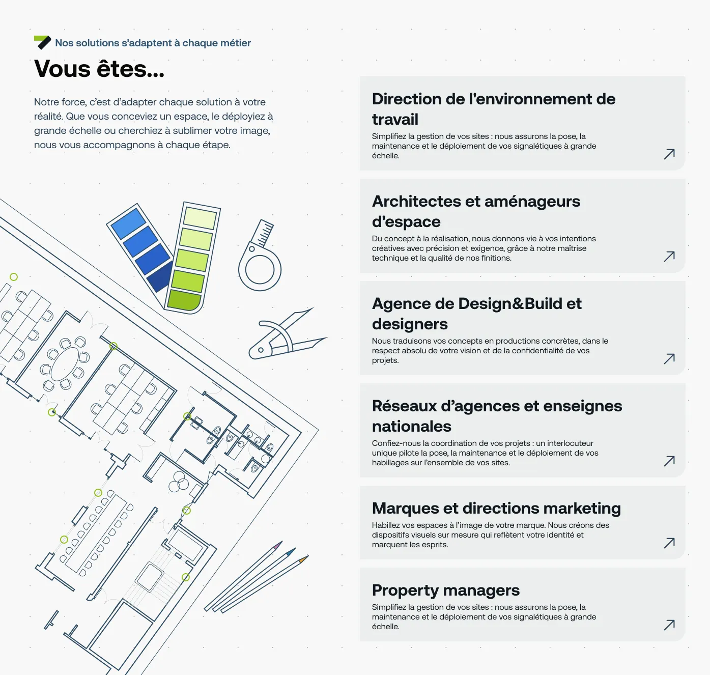 Bloc de solutions du site 3ds développé par AmphiBee