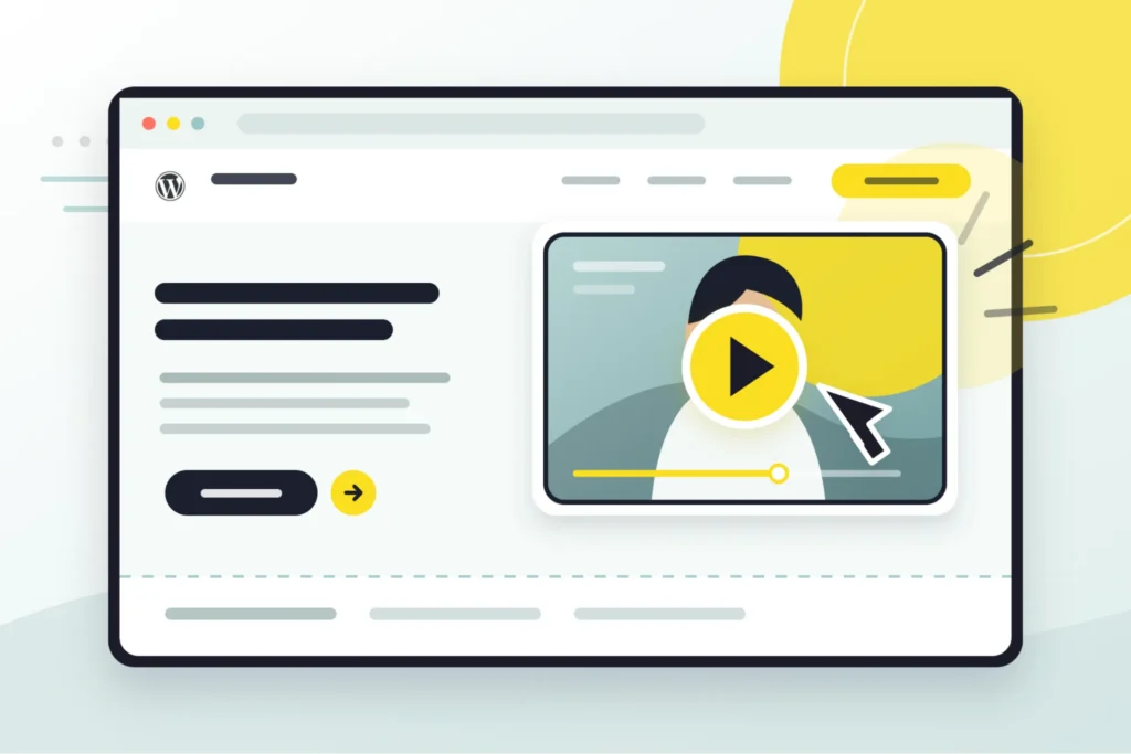 Vidéo sur site WordPress - Utiliser une vidéo pour attirer l'attention dès le début