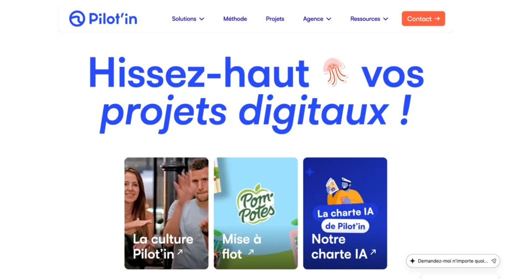 Agence de sécurité web - Pilot'In