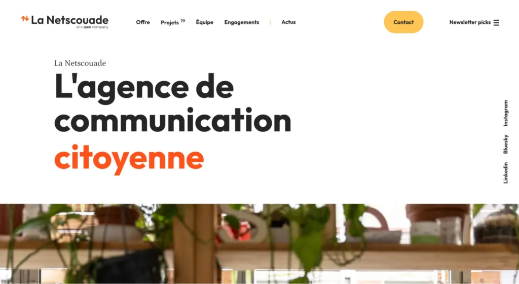 Agence d'écoconception web - La Netscouade