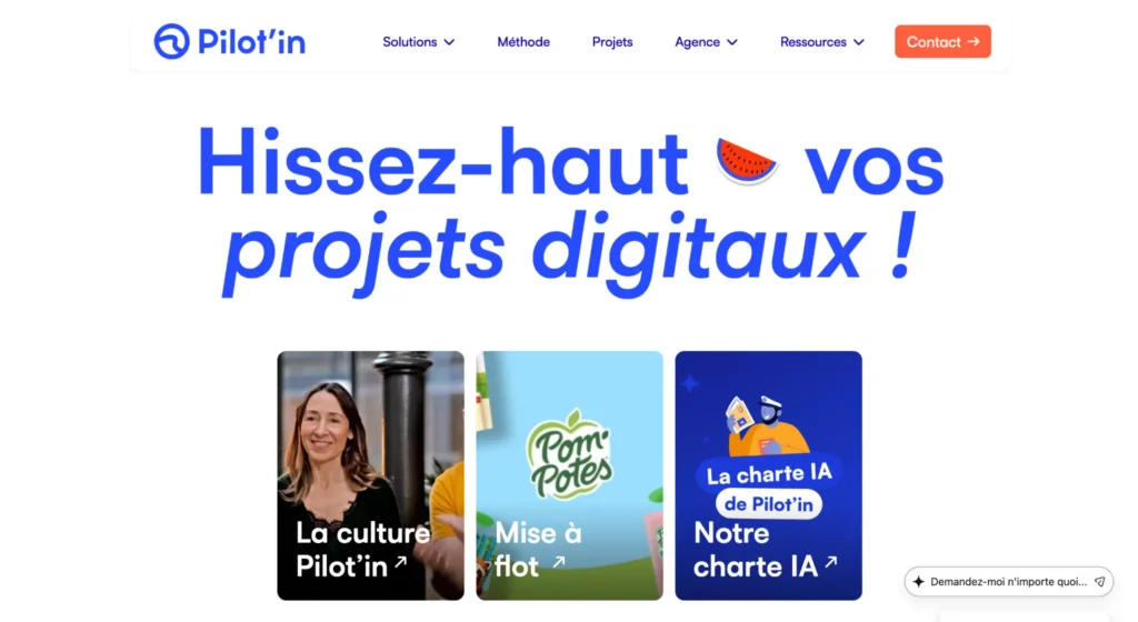 Agence d'écoconception web - Pilot'In
