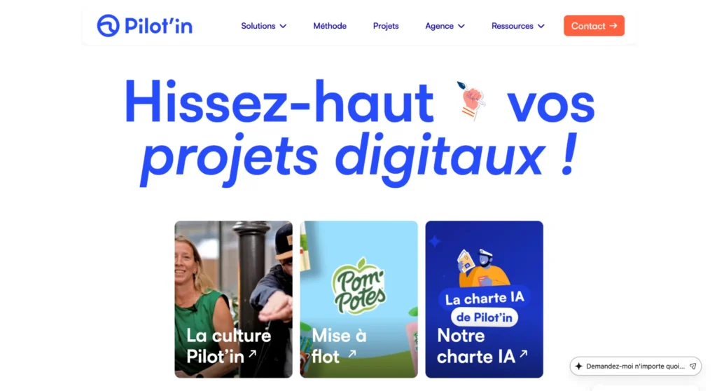 Meilleure agence d'accessibilité web - Pilot'In