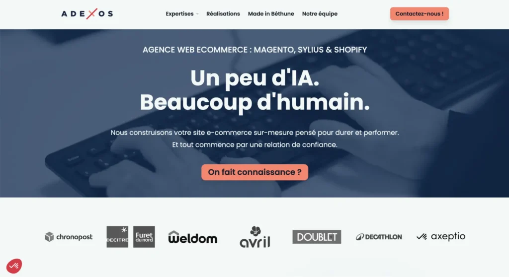Meilleure agence de design web - Adexos