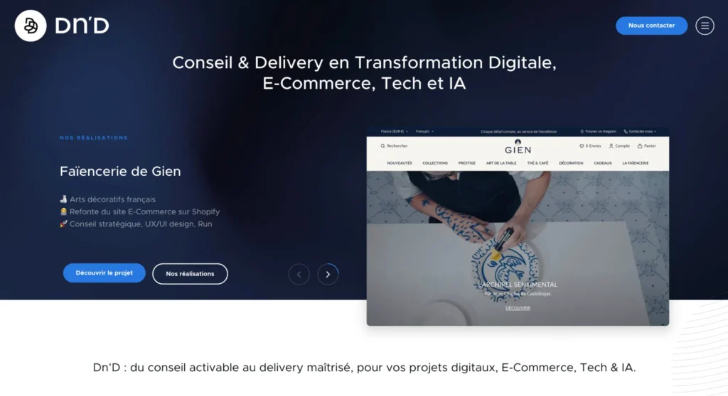 Meilleure agence de design web - Dn'D